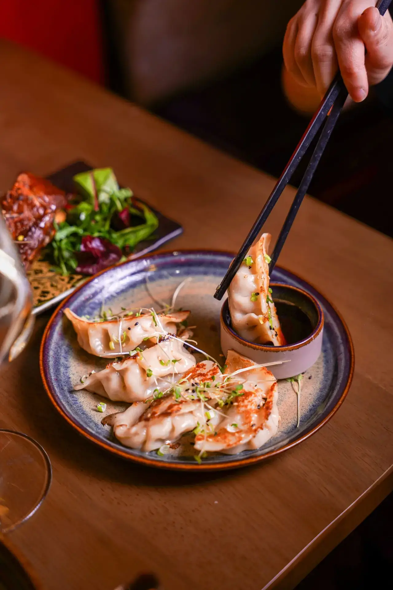 Organic wagyu dumplings